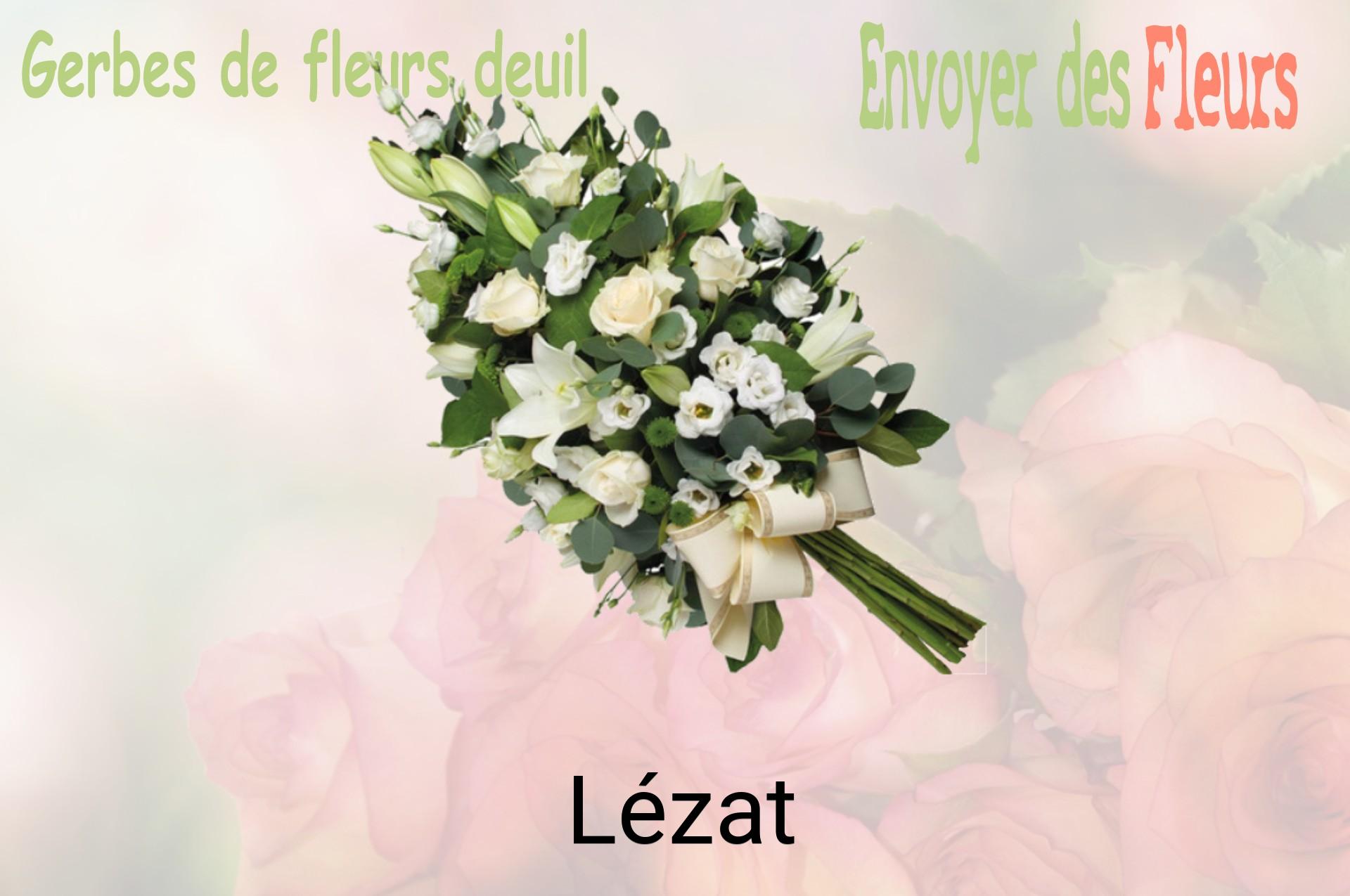 Gerbe de fleurs de deuil livrée à Lézat